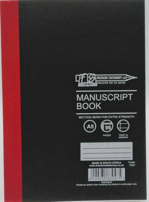 Hard Cover A5 96 Page Feint & Margin B31500B Caxton Books