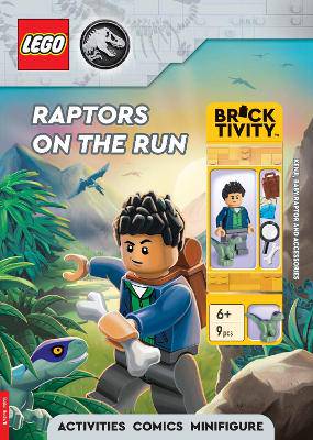 LEGO (R) Jurassic World (TM): Raptors on the Run Activity Book (with Kenji minifigure, baby raptor and accessories) - 9781837250127