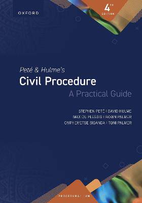 Pete & Hulme's Civil Procedure - 9780190758745