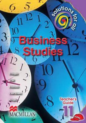 Solutions for all business studies: Gr 11: Teacher's guide - 9781431010578