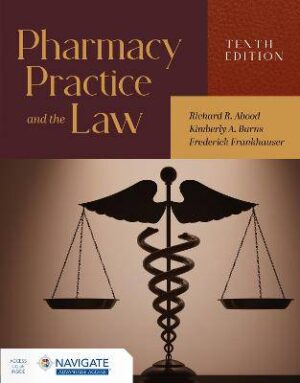 Pharmacy Practice and the Law 10th ed - 9781284280135