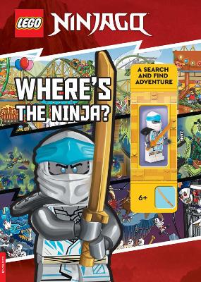 LEGO (R) NINJAGO (R): Where's the Ninja? A Search and Find Adventure (with Zane minifigure) - 9781837250325