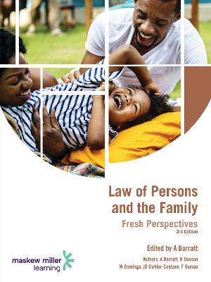 Law of Persons and the Family: Fresh Perspectives - 9781485721253