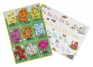 JL Alt Spelling & Alphabet Poster pre-cursive UKC - 9781903619124