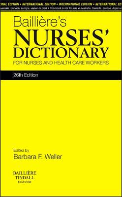 Bailieres Nurses' Dictionary 26e - 9780702053290