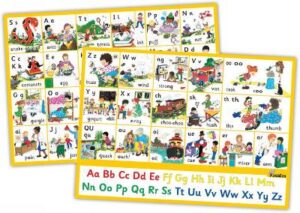 JL Letter Sound Wall Charts pre-cursive UKC - 9781844145195