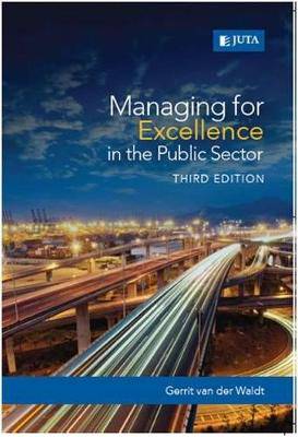Managing for Excellence in the Public Sector - 9781485113867