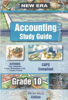 New Era Accounting G10 Study Guide - 9781920321833