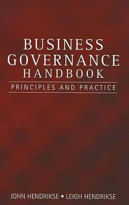 Business Governance Handbook Principles and Practi - 9780702164996