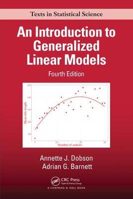 An Introduction to Generalized linear Models 4ed - 9781138741515