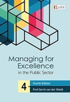 Managing for Excellence in the Public Sector - 9781998962075