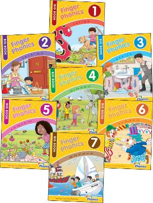 JL Finger Phonics Big Bks 1-7 pre-cursive UKC - 9781844146741