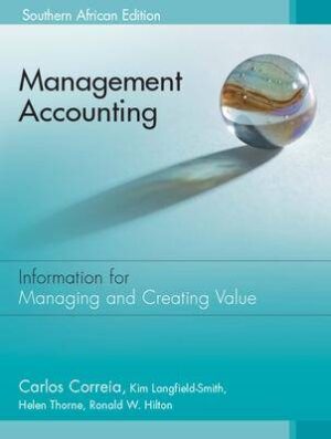 Management accounting - SA edition - 9780077116903