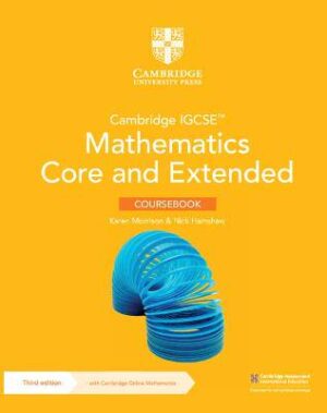 Cambridge IGCSE (TM) Mathematics Core and Extended Coursebook with Cambridge Online Mathematics (2 Years' Access) - 9781009297912