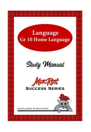 Language Study Manual: Home Language: G10: Workbook (Macrat)- 9781920400569